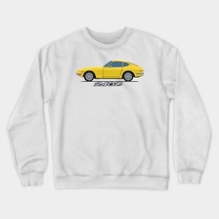 240z Fairlady classic sport coupe side yellow Crewneck Sweatshirt